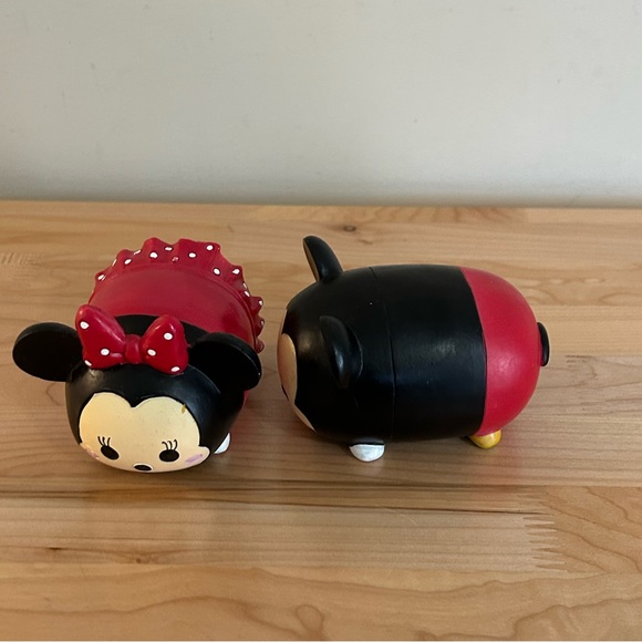 DISNEY Mickey & Minnie Tsum Tsum Kitchen Garden Decor 4” Set Unique Shape - Picture 4 of 8